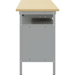 vidaXL Conjunto de banco de trabajo con cajón 3 pcs Rojo y Gris Negro Hot
