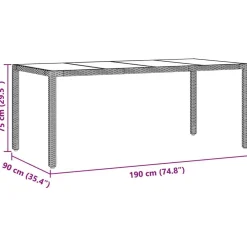 vidaXL Conjunto de Comedor de Jardín 9 pcs Marrón ratán sintético Marrón y crema Outlet