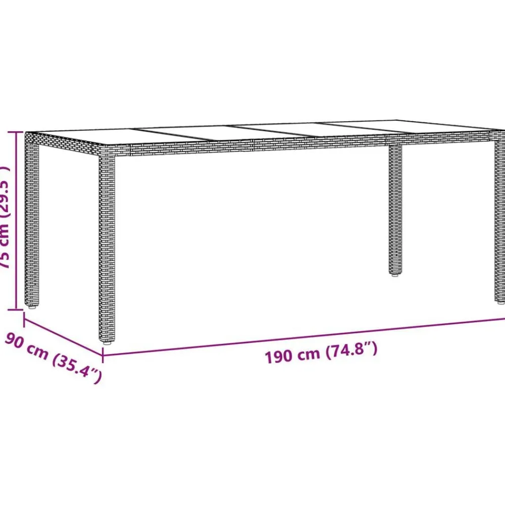 vidaXL Conjunto de Comedor de Jardín 9 pcs Marrón ratán sintético Marrón y crema Outlet