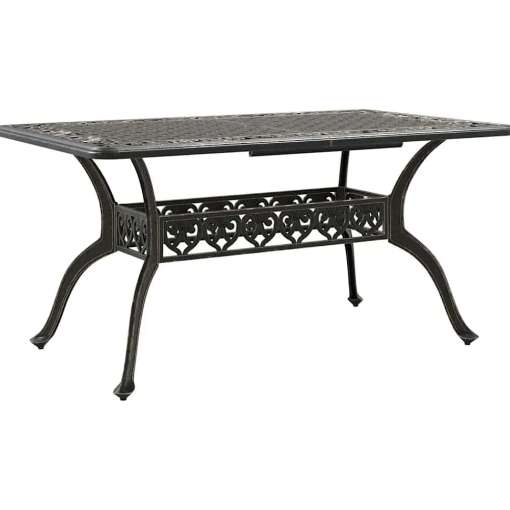 vidaXL Conjunto de Comedor de Jardín 5 pcs Aluminio Bronce Hot