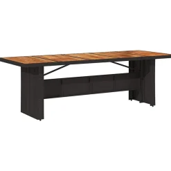vidaXL Muebles De Jardín-Conjunto de Comedor de Jardín 11 pcs ratán sintético