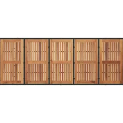 vidaXL Muebles De Jardín-Conjunto de Comedor de Jardín 11 pcs ratán sintético