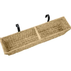 vidaXL Conjunto de jardineras 2 unidades jacinto de agua Marrón claro Clearance