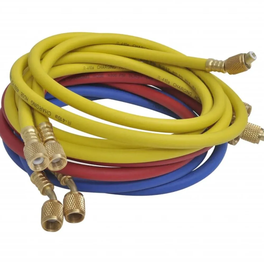 vidaXL Herramientas-Conjunto de manómetro de cuatro vías para aire acondicionado