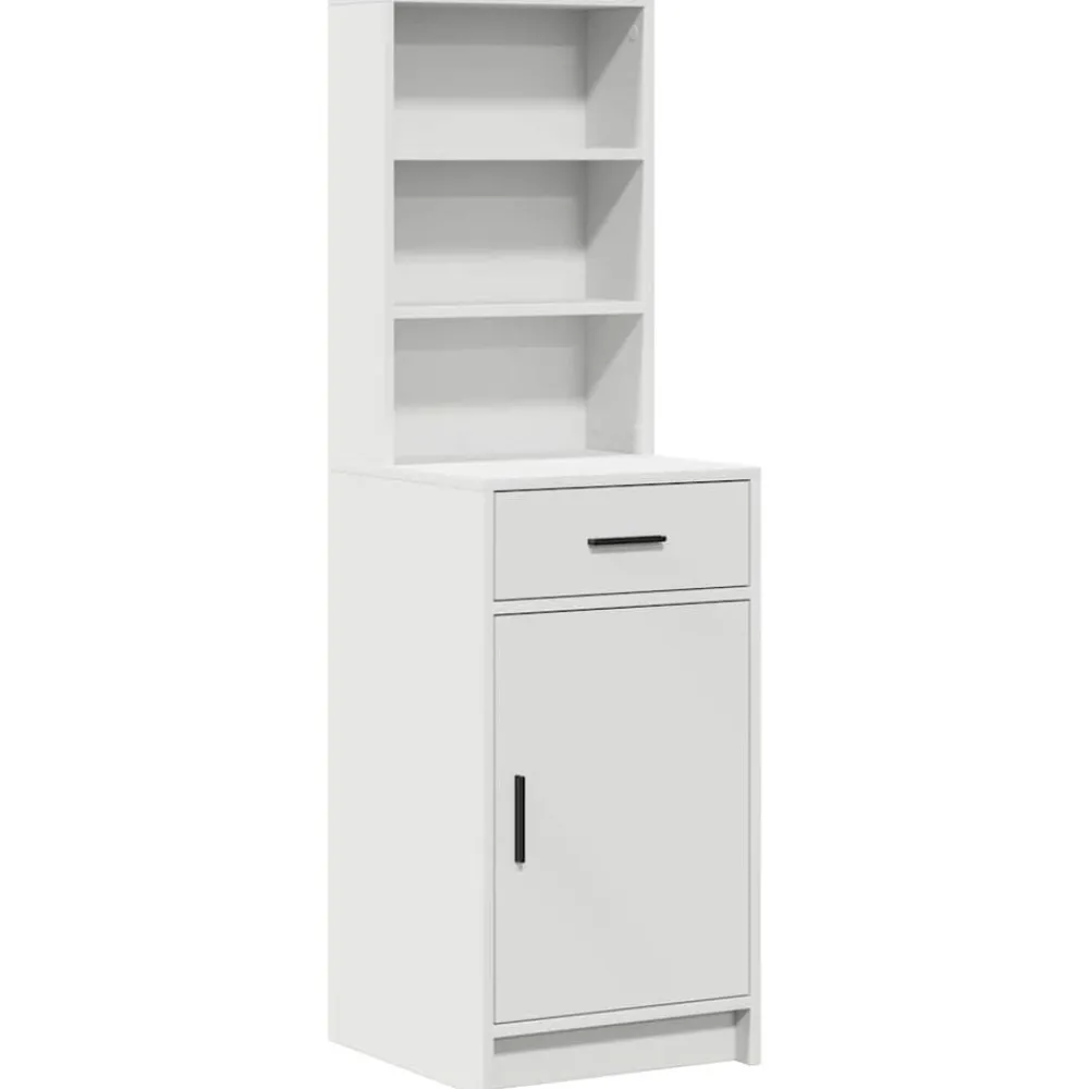vidaXL Armarios Y Almacenamiento-Conjunto de mesa de vestidor con LED 3 pcs Madera de ingeniería