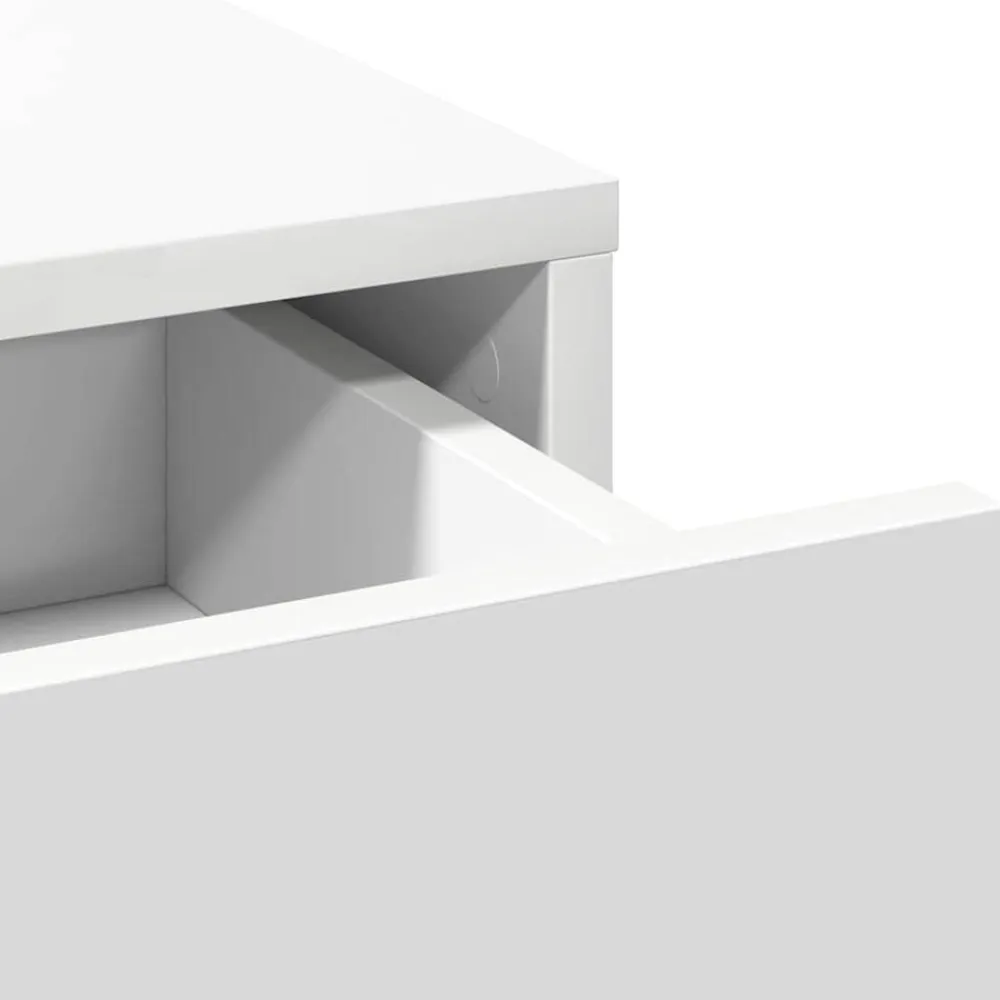 vidaXL Armarios Y Almacenamiento-Conjunto de mesa de vestidor con LED 3 pcs Madera de ingeniería