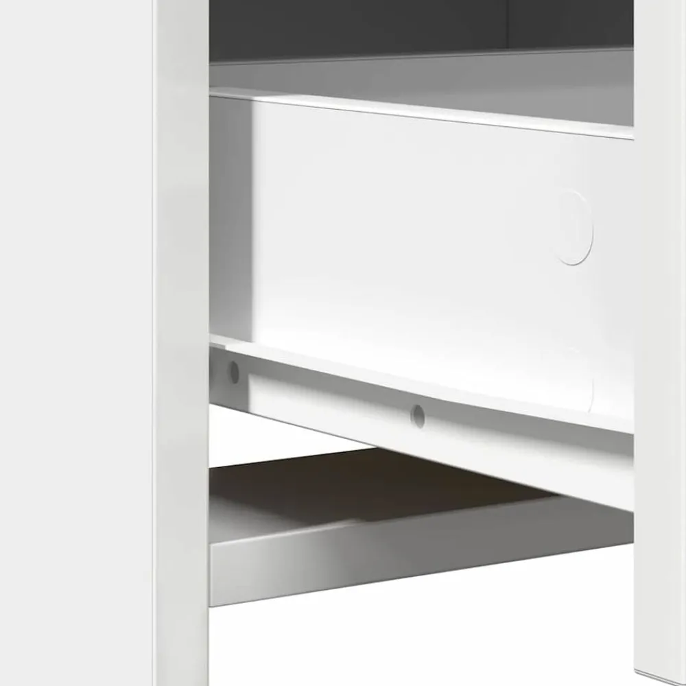 vidaXL Armarios Y Almacenamiento-Conjunto de mesa de vestidor con LED 3 pcs Madera de ingeniería