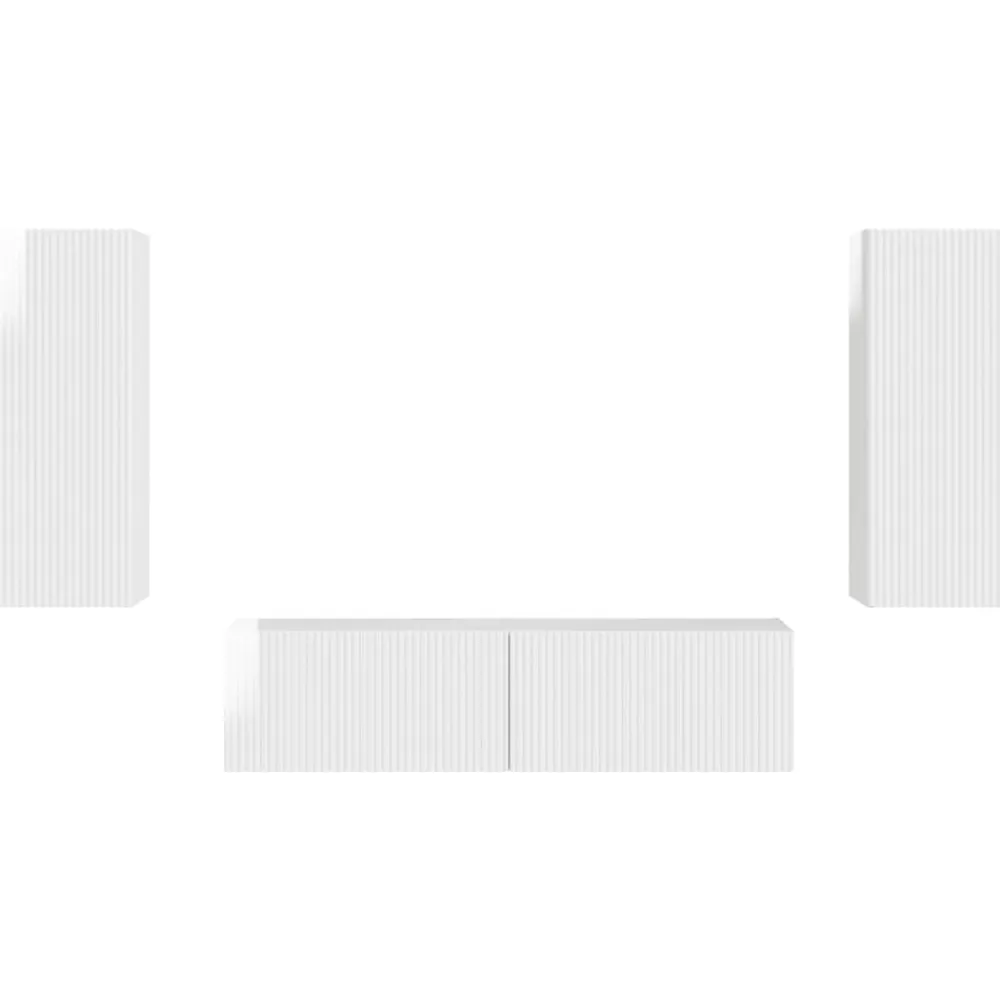 vidaXL Conjunto de mueble de TV 2 pcs Madera de ingeniería brillante Online