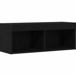 vidaXL Muebles Tv-Conjunto de mueble de TV con LED 80 x 30 x 30 cm