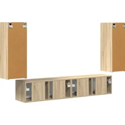 vidaXL Muebles Tv-Conjunto de mueble para TV de pared 4 pcs