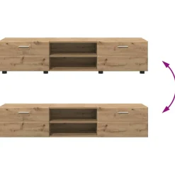 vidaXL Conjunto de mueble de TV con cajón FLORIN Roble artesanal Roble artisan Discount