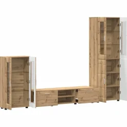 vidaXL Conjunto de mueble de TV con cajón FLORIN Roble artesanal Roble artisan Discount