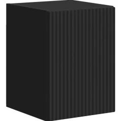vidaXL Conjunto de mueble de TV 4 pcs Madera de ingeniería Negro Clearance