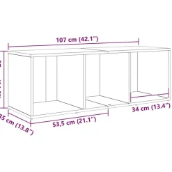 vidaXL Conjunto de mueble de TV 3 pcs Negro Madera contrachapada Roble negro Clearance