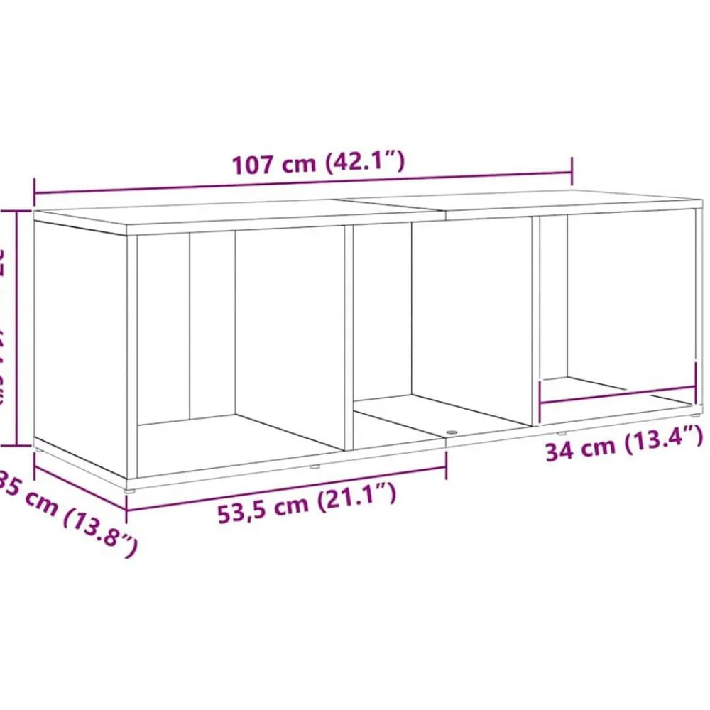 vidaXL Conjunto de mueble de TV 3 pcs Negro Madera contrachapada Roble negro Clearance