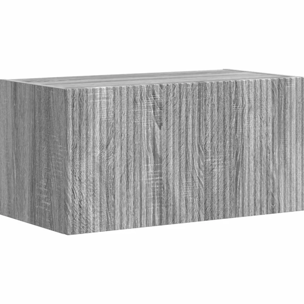 vidaXL Conjunto de mueble de TV 2 pcs Madera de ingeniería Gris sonoma Online