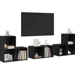 vidaXL Muebles Tv-Conjunto de mueble de TV 6 pcs Madera contrachapada