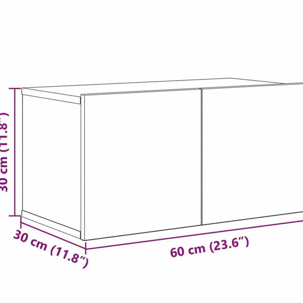 vidaXL Conjunto de mueble de TV Montaje en la pared 5 pcs Madera vieja Discount