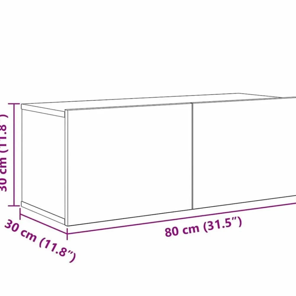 vidaXL Conjunto de mueble de TV Montaje en la pared 5 pcs Madera vieja Discount
