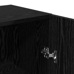 vidaXL Conjunto de mueble de TV Madera de ingeniería Roble negro Best