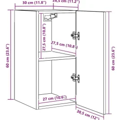 vidaXL Conjunto de mueble de TV Madera de ingeniería Roble negro Best