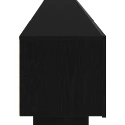 vidaXL Conjunto de mueble de TV 3 pcs Negro 260 x 35 x 40 cm Roble negro Clearance