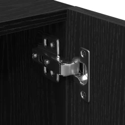vidaXL Conjunto de mueble de TV 3 pcs Negro 260 x 35 x 40 cm Roble negro Clearance