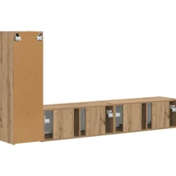 vidaXL Conjunto de mueble de TV 3 pcs Roble artesanal Roble artisan New