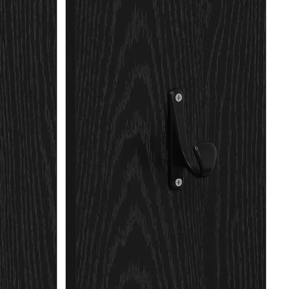 vidaXL Conjunto de muebles de recibidor 6 pcs Madera de ingeniería Roble negro Discount