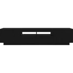 vidaXL Conjunto de mueble de TV 2 pcs Negro 180 x 35 x 40 cm Roble negro Sale