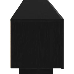 vidaXL Conjunto de mueble de TV 2 pcs Negro 180 x 35 x 40 cm Roble negro Sale