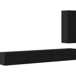 vidaXL Muebles Tv-Conjunto de mueble de TV 4 pcs Madera de ingeniería