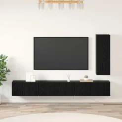 vidaXL Muebles Tv-Conjunto de mueble de TV 4 pcs Madera de ingeniería