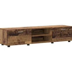 vidaXL Conjunto de mueble de TV con cajón FLORIN Madera vieja Madera envejecida New