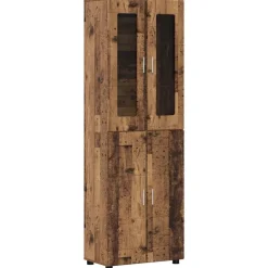 vidaXL Conjunto de mueble de TV con cajón FLORIN Madera vieja Madera envejecida New