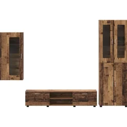 vidaXL Conjunto de mueble de TV con cajón FLORIN Madera vieja Madera envejecida New