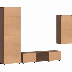 vidaXL Conjunto de mueble de TV con cajón FLORIN Madera vieja Madera envejecida New