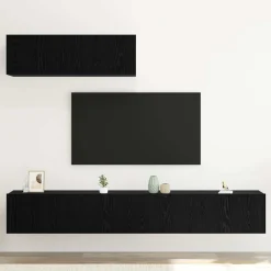 vidaXL Muebles Tv-Conjunto de mueble de TV 3 pcs Madera de ingeniería