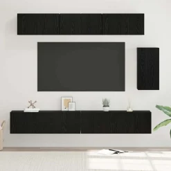 vidaXL Muebles Tv-Conjunto de mueble de TV 6 pcs Madera de ingeniería