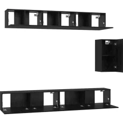 vidaXL Muebles Tv-Conjunto de mueble de TV 6 pcs Madera de ingeniería