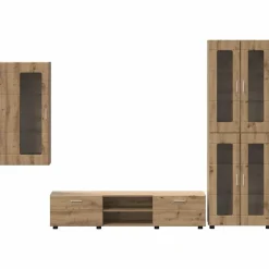 vidaXL Conjunto de mueble de TV con cajón FLORIN Roble artesanal Roble artisan New