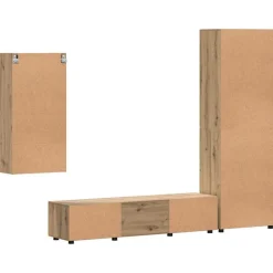 vidaXL Conjunto de mueble de TV con cajón FLORIN Roble artesanal Roble artisan New