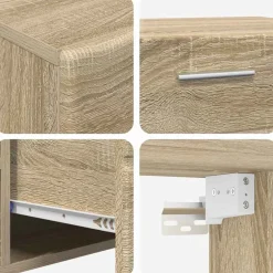 vidaXL Conjuntos De Muebles-Conjunto de mueble de TV con cajón FLORIN