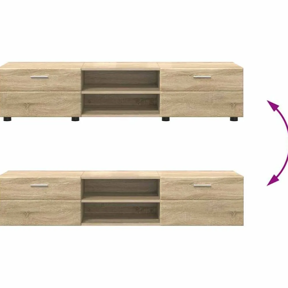 vidaXL Conjuntos De Muebles-Conjunto de mueble de TV con cajón FLORIN