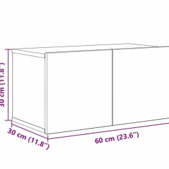 vidaXL Conjunto de mueble de TV 8 pcs Madera envejecida Sale