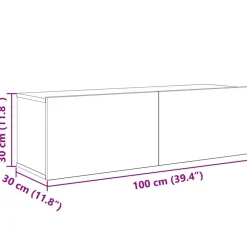 vidaXL Conjunto de mueble de TV 8 pcs Madera envejecida Sale