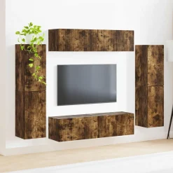 vidaXL Muebles Tv-Conjunto de mueble de TV 8 pcs