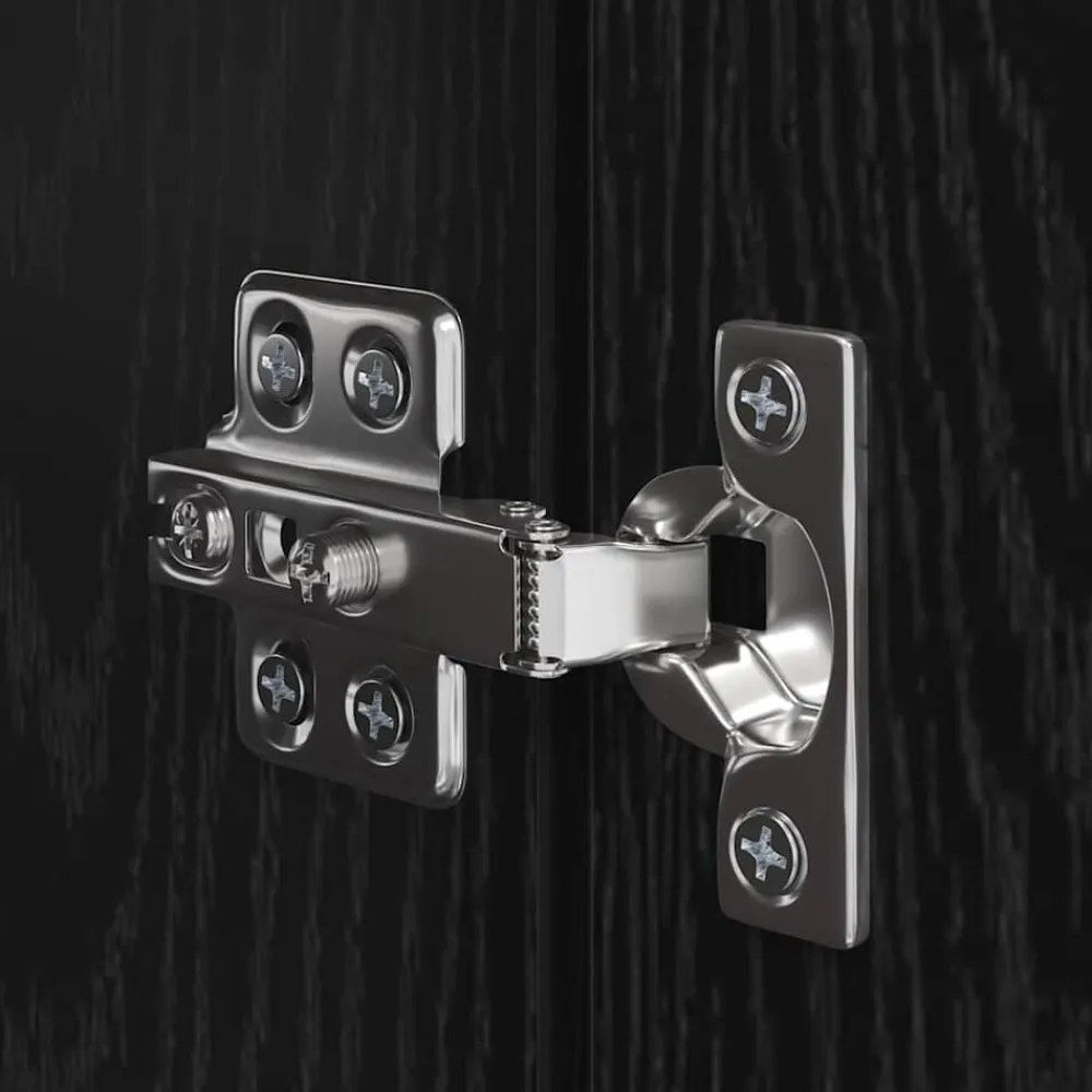 vidaXL Conjunto de mueble de TV 5 pcs Madera de ingeniería Roble negro Hot