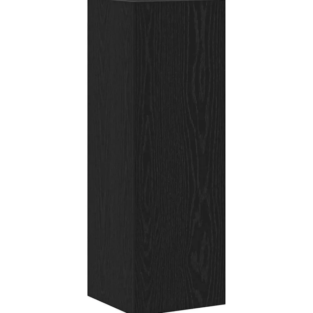 vidaXL Conjunto de mueble de TV 5 pcs Madera de ingeniería Roble negro Hot