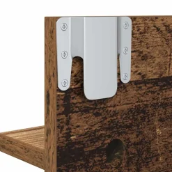 vidaXL Bancos-Conjunto de muebles de recibidor con cajón 4 pcs Madera vieja